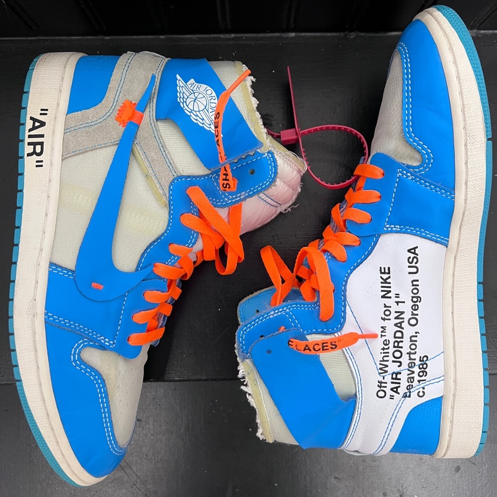 Off-White X Air Jordan 1 Retro High OG - Blue and Orange